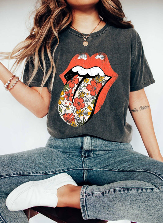 Rock n Floral Tee